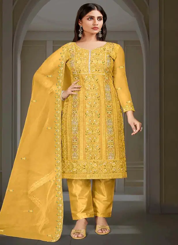 Florent 1025 A To D Organza Embroidered Pakistani Salwar Kameez